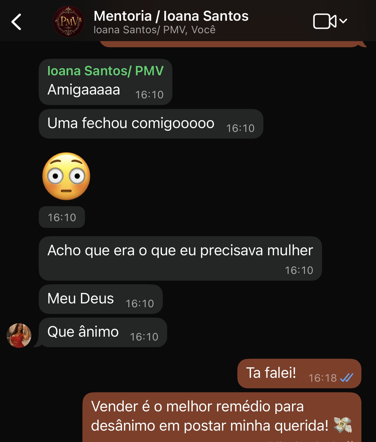 Depoimento de aluna PMV 5
